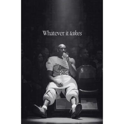 Athlete Mindset Jordan Kobe Canvas Poster