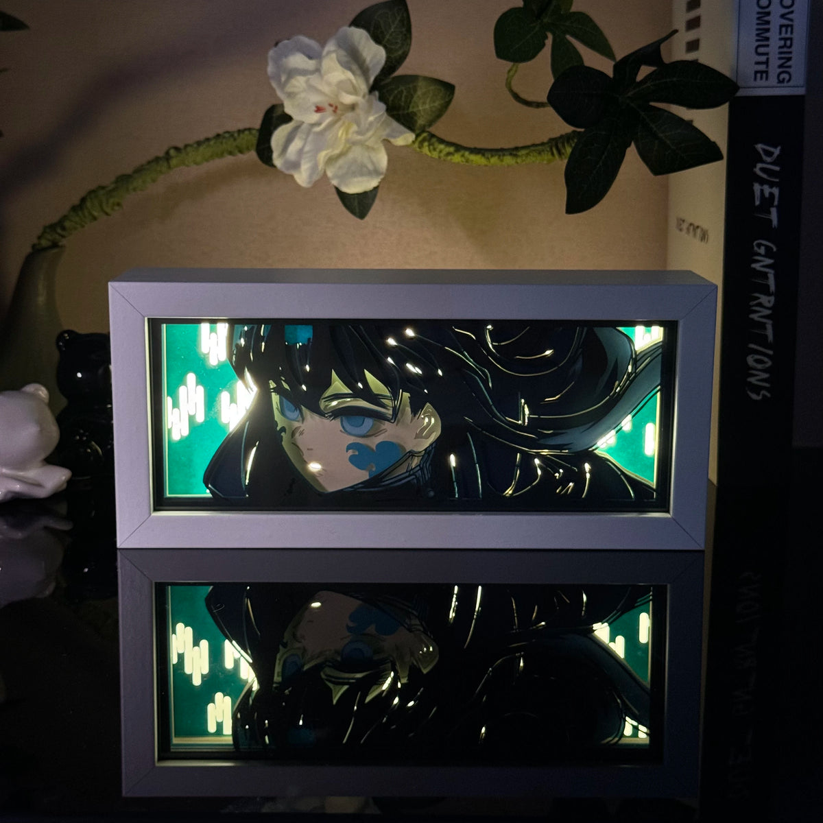 Anime Paper Carved LED Lamp