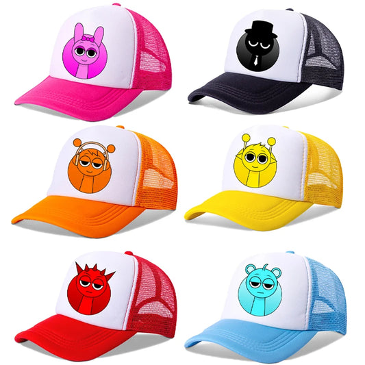 Sprunkis Cartoon Mesh Cap