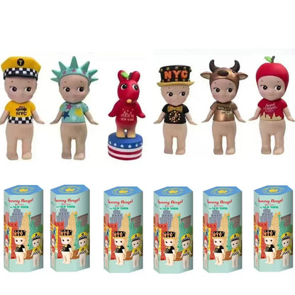 Cute Angel Hippers Blind Box Mystery Box New York Series Mini Anime Figurines Dolls  Christmas and Birthday Gifts