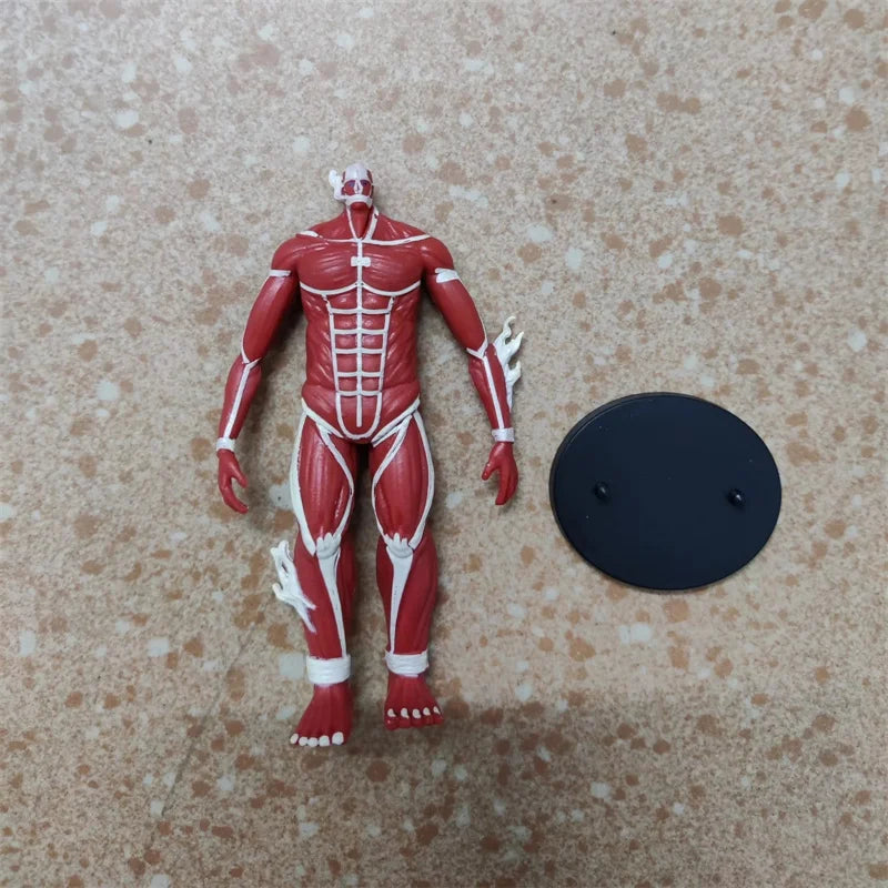 10pcs/set Attack on Titan Levi Action Figures Toys  Scout Regiment Eren Reiner Braun Hange Erwin Smith Doll Gift Toys