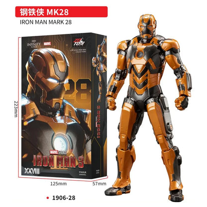 ZD Toys Iron Man Series Joint Movable MK1 MK2 MK3 MK4 MK5 MK6 MK7 MK42 MK43 MK50 Movie Action Figure 7 Inches Mark Dolls