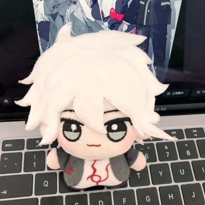 10CM Anime Danganronpa Stuffed Plush Naegi Makoto Nagito Komaeda Printed Body Soft Adorable Starfish Doll Pendant KeyChain Gifts