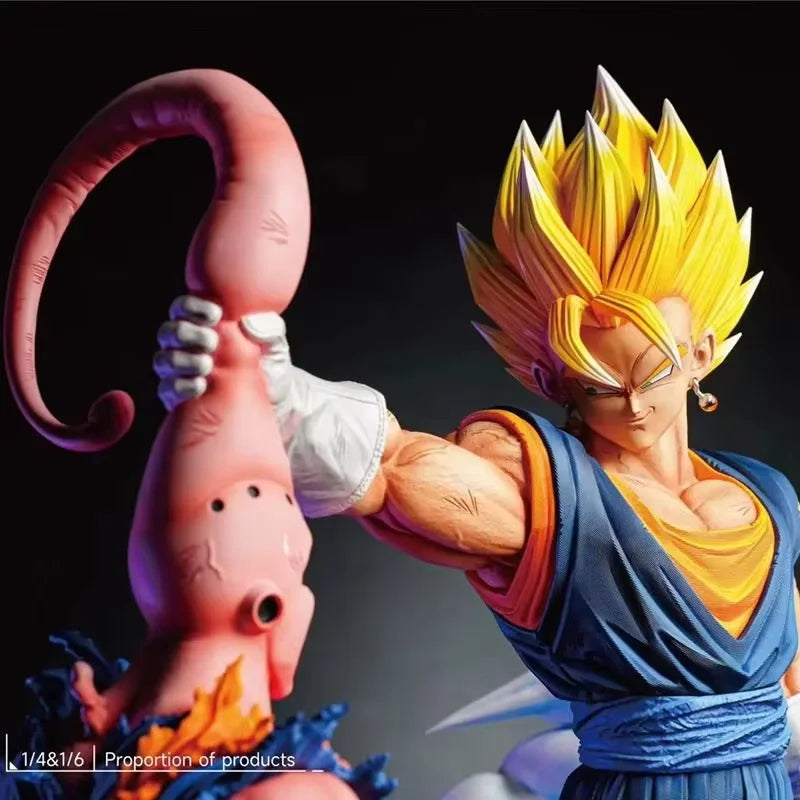 Dragon Ball Z Collectible Action Figure - 33cm Majin Buu Vs Vegetto PVC Model Toy Statue Cartoon Character Support GK