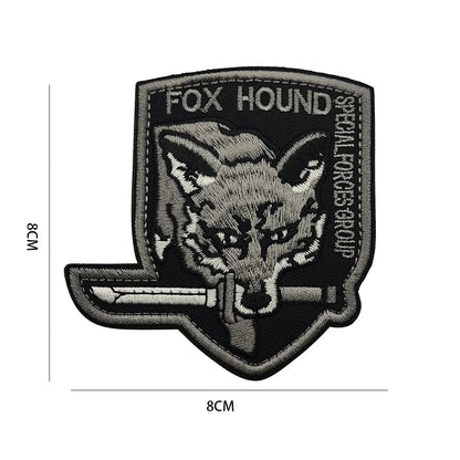 Metal Gear Solid MGS 5 Diamond Dogs Special Force Group Ghost Embroidered Patch Stripes sticker for clothing Patches