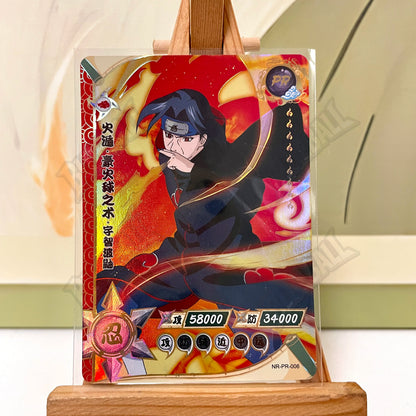Kayou Naruto PR Full Set No 1-38 Uchiha Sasuke Uzumaki Naruto Sakura Haruno Kakashi Rare Anime Collectible Trading Cards Toy Gif