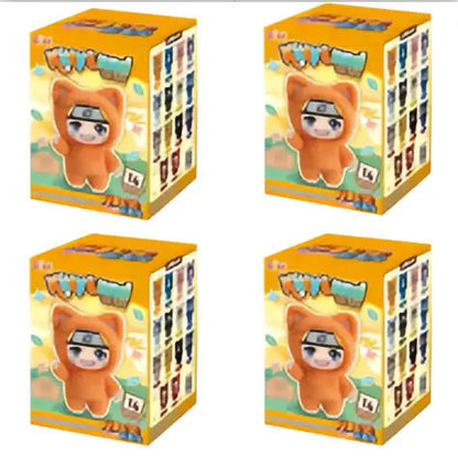 EAKI Naruto Kitten Land Series V3 Plush Blind Box Itachi Sasuke Obito Cute Peripheral Doll Soft Figure Toy Surprise Pendant Gift