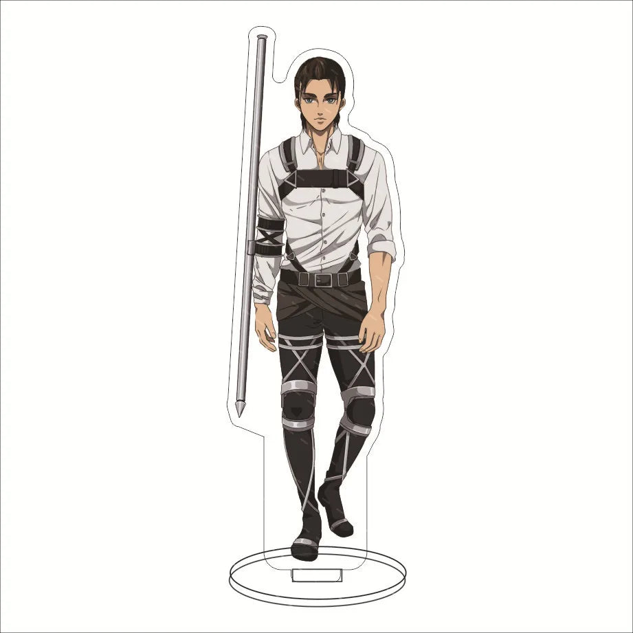 16CM Anime Acrylic Stand‌ Attack on Titan Eren Jaeger Mikasa Ackerman Armin Arlert Connie Springer Cos Figure Ornaments Gifts