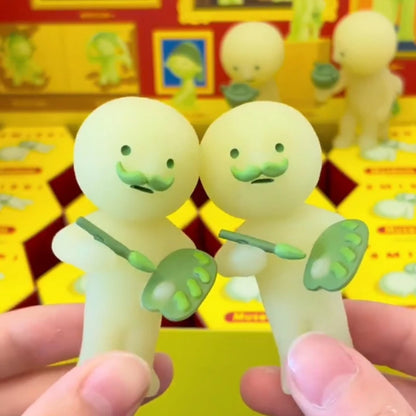 Sonny Angel Smiski Museum Series Cute Noctilucent Doll Mini Figure Cartoon Desktop Blind Box Toy Ornament Mystery Surprise Gifts