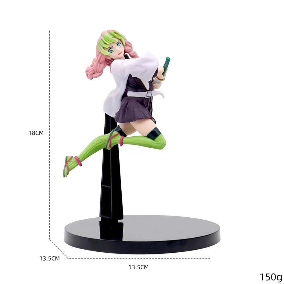 Anime Demon Slayer Kamado Tanjirou Zenitsu Figure Toys Kimetsu no Yaiba Nezuko Kamado Uzui Tengen PVC Figurine Model Dolls Gifts