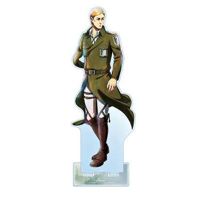Attack on Titan Levi Ackerman Survey Corps Walking Coat Ver 15cm Acrylic Stand Keychain Anime Otaku Collectible Decor Gift