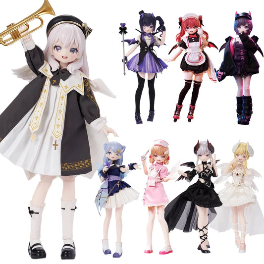 In Stock Neo Eden Mjd Doll Blind Box Light Nightmare Twin Series Movable Joint Doll Anime Figure Collectible Toy Kawaii Gift