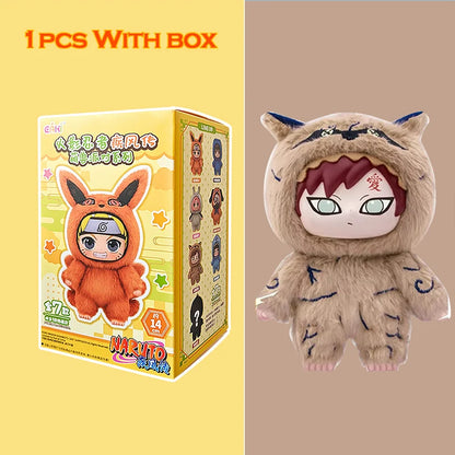 BANDAI Eaki Naruto Uzumaki Naruto Blind Box Shippuden Beast Party Series Jiraiya Plush Doll Anime Characters Are Cute Toys Gifts