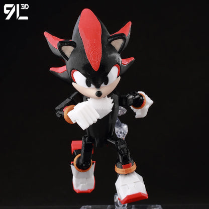 9L 3D Printed Anime Mecha Series-Sonic Shadow Shade Dummy 13 Titan 13 Articulated Mannequin Collectible Terminologia Toys