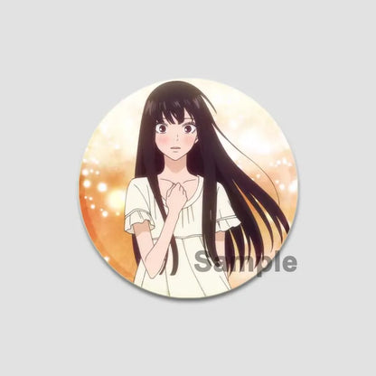Kimi Ni Todoke Tinplate Pin Round Cartoon Snap-in Brooches