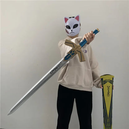 Fate Stay Night Sword Saber Sets Weapon Victory Cosplay 1:1 Black Holy Sword Safety Sword in the Stone Mod