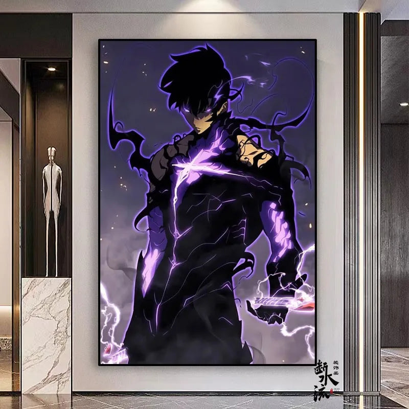 Solo Leveling Frameless Canvas Painting