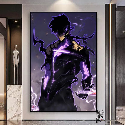 Solo Leveling Frameless Canvas Painting