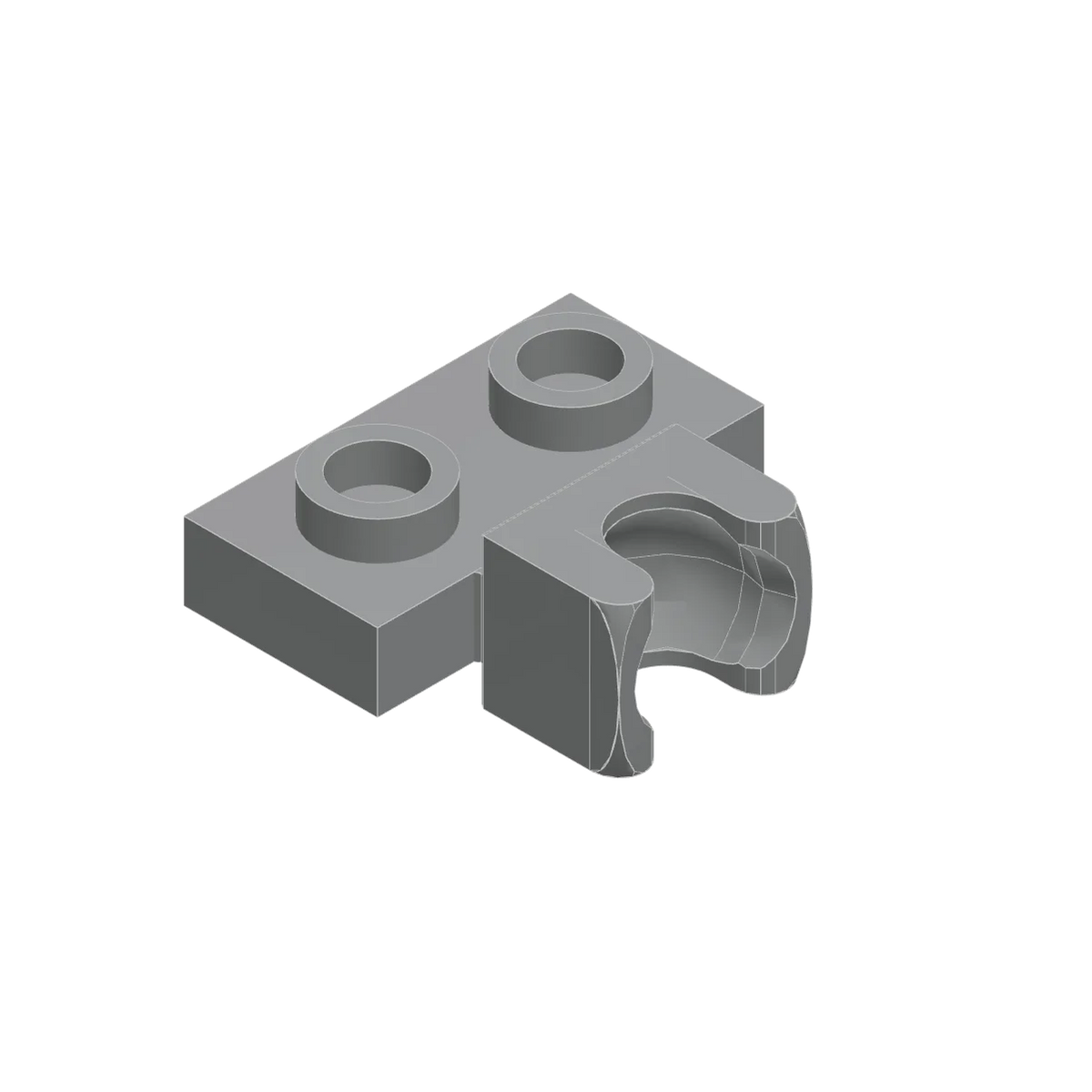 10PCS 14704 1X2 with Tow Ball Socket on Side Block Moc Compatible with Brick DIY Children's Toy Assembly