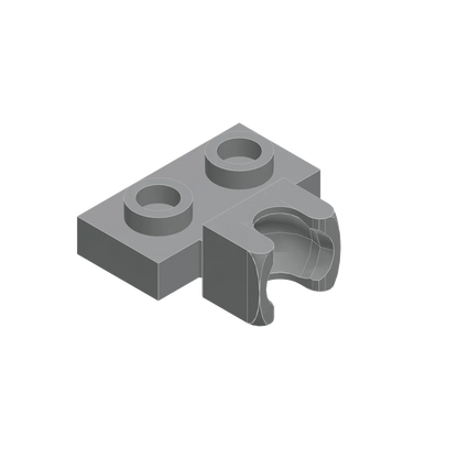 10PCS 14704 1X2 with Tow Ball Socket on Side Block Moc Compatible with Brick DIY Children's Toy Assembly