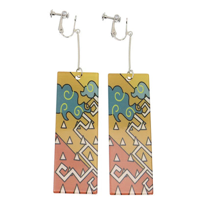 Demon Slayer Tanjiro Hanafuda Earrings