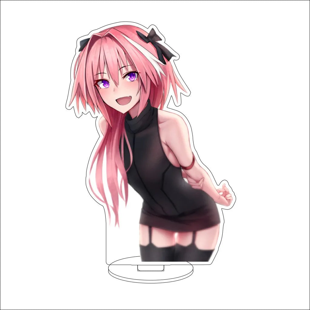 16CM Anime Fate/stay night Altria Pendragon Rin Tohsaka Illyasviel von Einzbern Cos Acrylic Figure Stand Ornaments Gifts