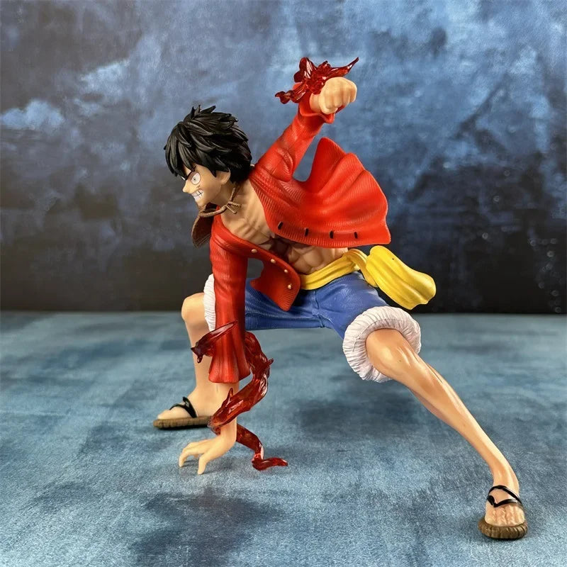 Anime Figures One Piece Monkey D. Luffy 18cm Luffy Figures Battle Style Action Collection PVC Model Doll Toys Kid Birthday Gifts