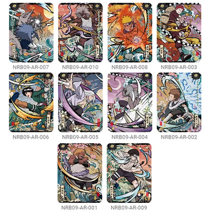 Kayou Naruto Card Set AR CR MR UR PTR SSR SR R T2W9 T4W8 Full Series Uzumaki Sasuke Hinata Uchiha Anime Collection Cards Toy Gif