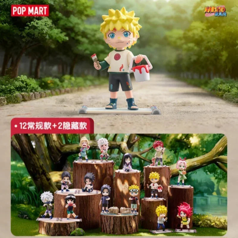 POP MART Naruto Shippuden Childhood Series Mystery Box Genuine Blind Box Guess Toys Bag Ornament Figurines Home Decor Desktop