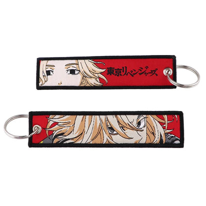 Anime Lock Embroidery Keychain