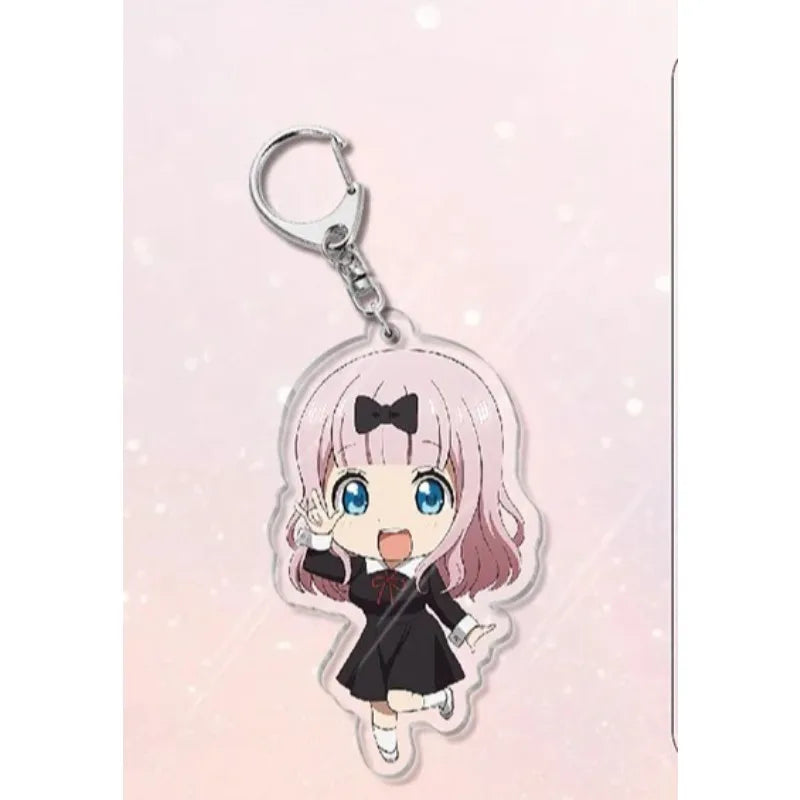 Shirogane Kei Kaguya Shinomiya Fujiwara Chika Popular Anime Peripheral Acrylic Keychain Backpack Pendant Campus Creative Gift