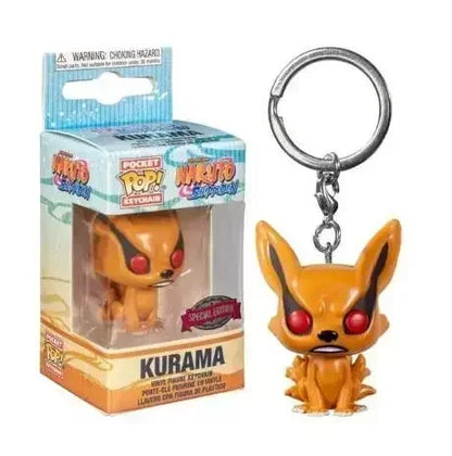 Funko POP New NARUTO Jiraiya Kurama Sasuke Kakashi Madara Sasuke Uchiha Kawaki Boruto Pocket Pop Keychain Model Toys Gifts