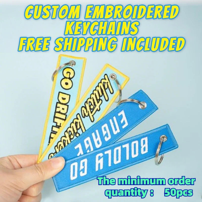 Anime Custom Embroidery Keychain