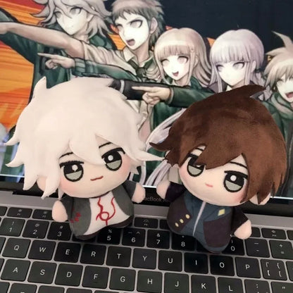 10CM Anime Danganronpa Stuffed Plush Naegi Makoto Nagito Komaeda Printed Body Soft Adorable Starfish Doll Pendant KeyChain Gifts