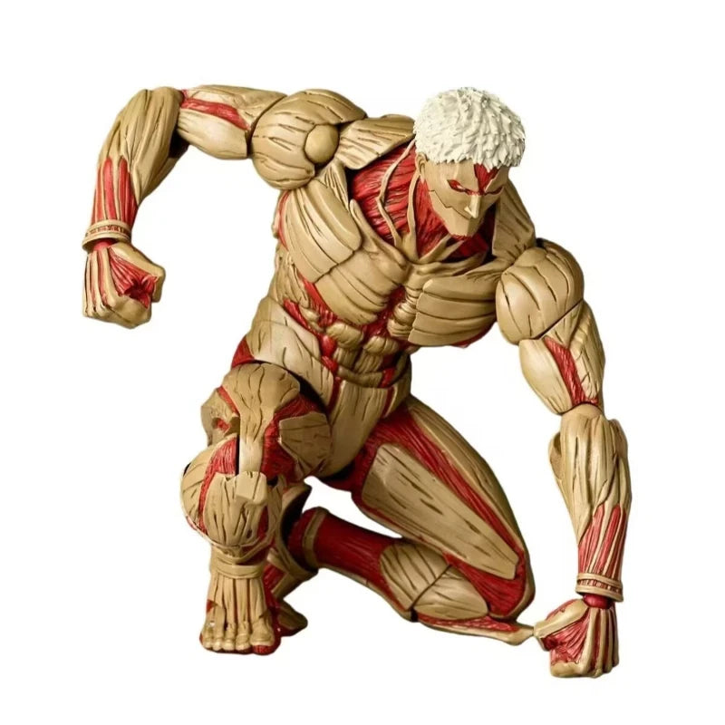 Revoltech Amazing Yamaguchi Attack On Titan Armored Titan Reiner Braun Articulated Action Figure Collectible Model For Fans