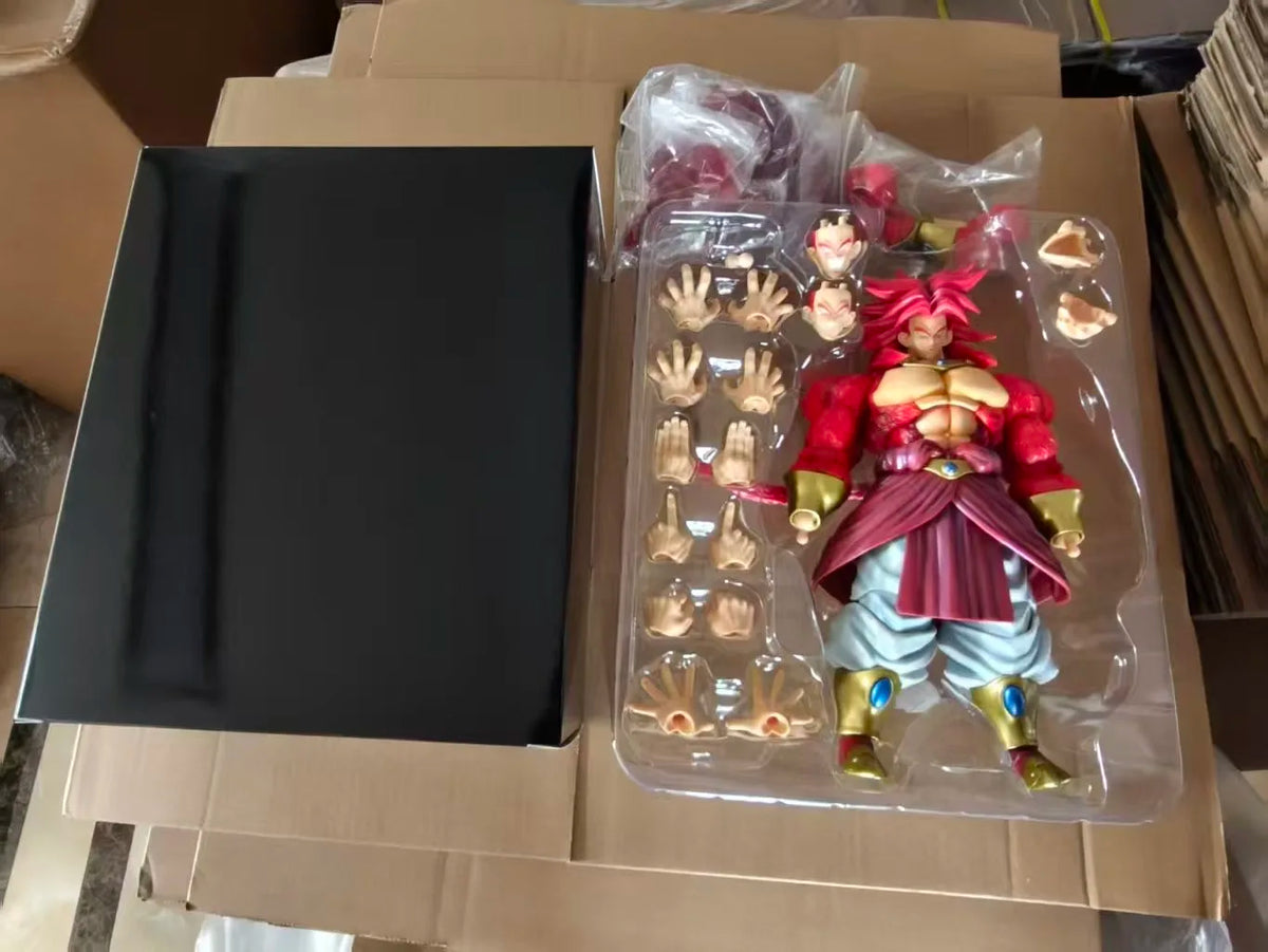 In Stock ZT Studio Figure Dragon Ball SSJ4 Broly Figurine SHF Large Special Effects Accessories Kit Action Figure Model Toy Gift
