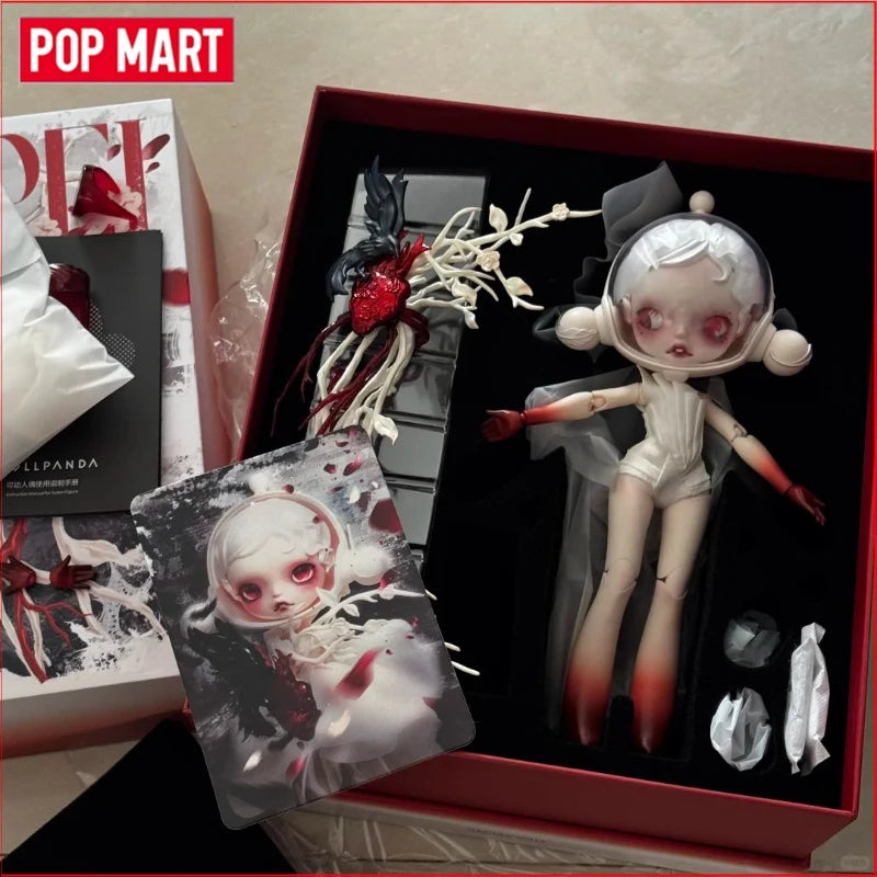 Pop Mart Skullpanda Bjd Nana Figures Baby Series Flower Blooming Figure Pink Green SP Art Toy Limited Dolls Surprise Toy Gift