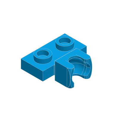 10PCS 14704 1X2 with Tow Ball Socket on Side Block Moc Compatible with Brick DIY Children's Toy Assembly