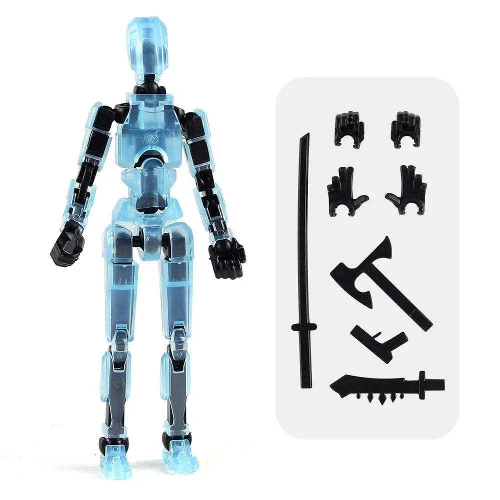 3D Printed Multi-Jointed Movable Shapeshift Robot Action Figure with Full Articulation for Stop Motion Animation 5 Action Figure