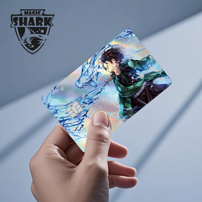 Demon Slayer Shark Holographic Card Skin