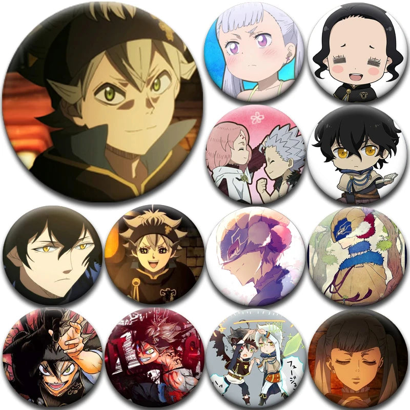 Black Clover Characters Pin