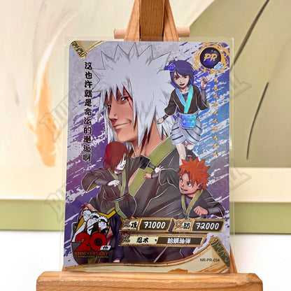 Kayou Naruto PR Full Set No 1-38 Uchiha Sasuke Uzumaki Naruto Sakura Haruno Kakashi Rare Anime Collectible Trading Cards Toy Gif