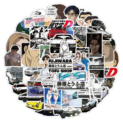 Initial D Fujiwara Takumi Stickers