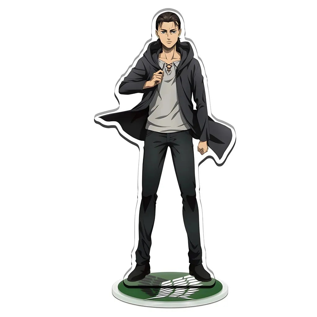Anime Attack on Titan Great War on Titan Mica Model Eren Levi Mikasa Armin Desk Decoration High Standee Figure Desktop Display