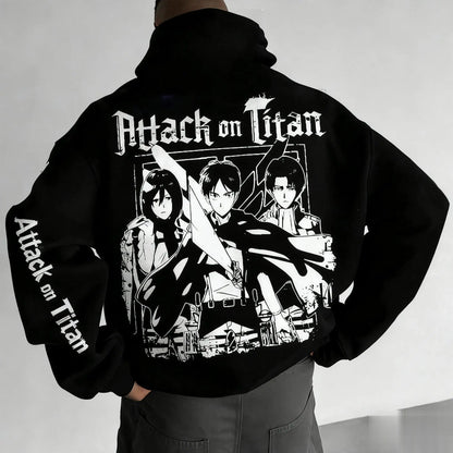 Attack on Titan Hoodie Sweatshirt Men Women Anime Graphic Jacket Casual Streetwear Cosplay Fashion Cotton Pullover winter new
