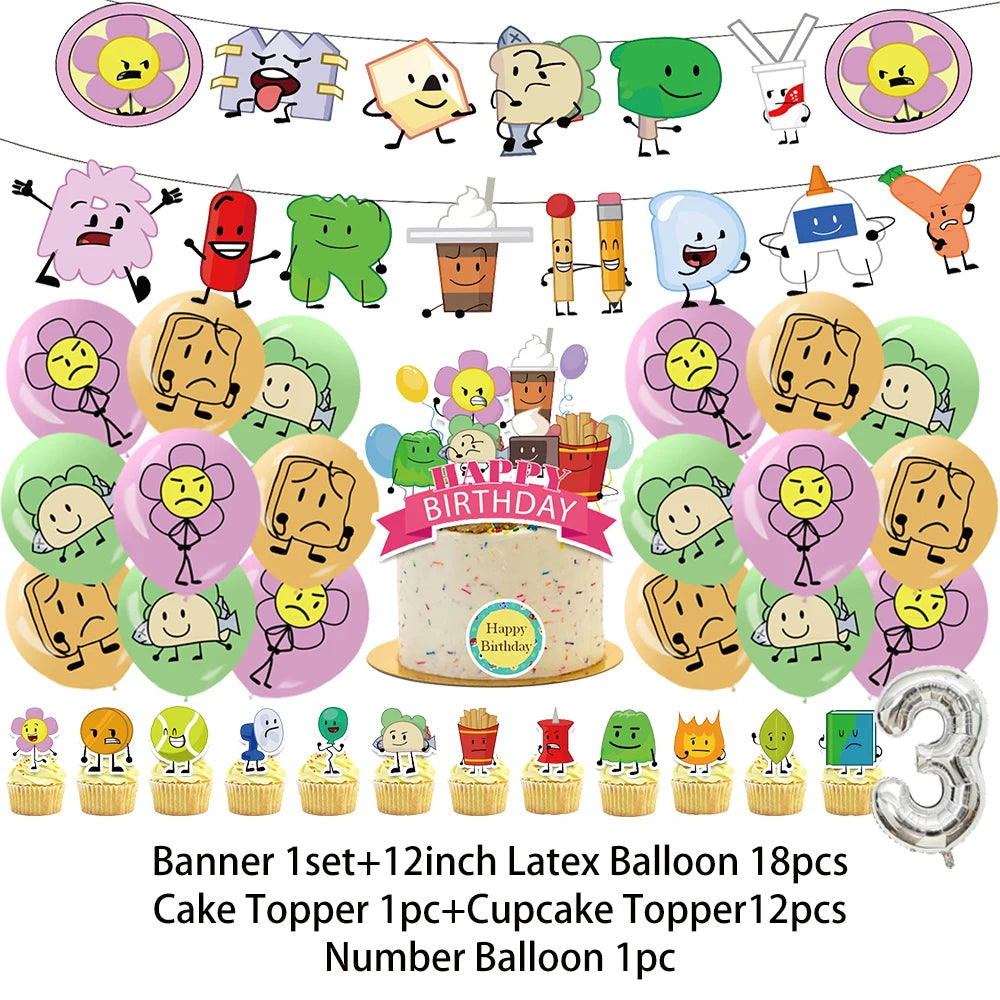 Battle For Dreaming Island Birthday Backdrop Set