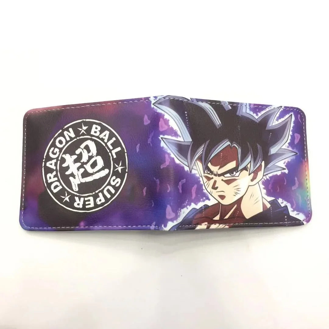 Dragon Ball Son Goku Multifunctional Card Purse Cartoon PU Wallet Personality Creativity Simple Foldable Coin Boy Birthday Gift