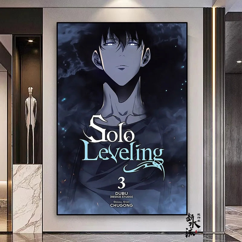 Solo Leveling Frameless Canvas Painting