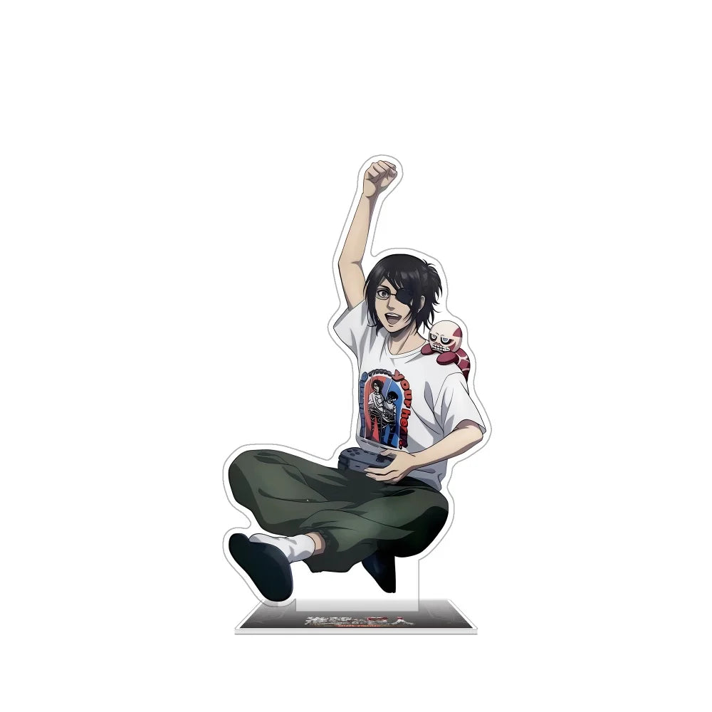Attack on Titan Levi Ackerman 15cm Acrylic Stand Keychain Cosplay Desk Decoration Action Figure Collection Model Merch Gift