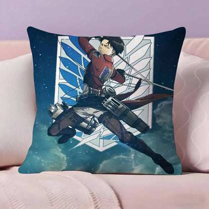 Attack on Titan Levi Ackerman Pillow Case Ultra Soft Skin Friendly Fabric Cloud Like Comfort & Concealed Zipper